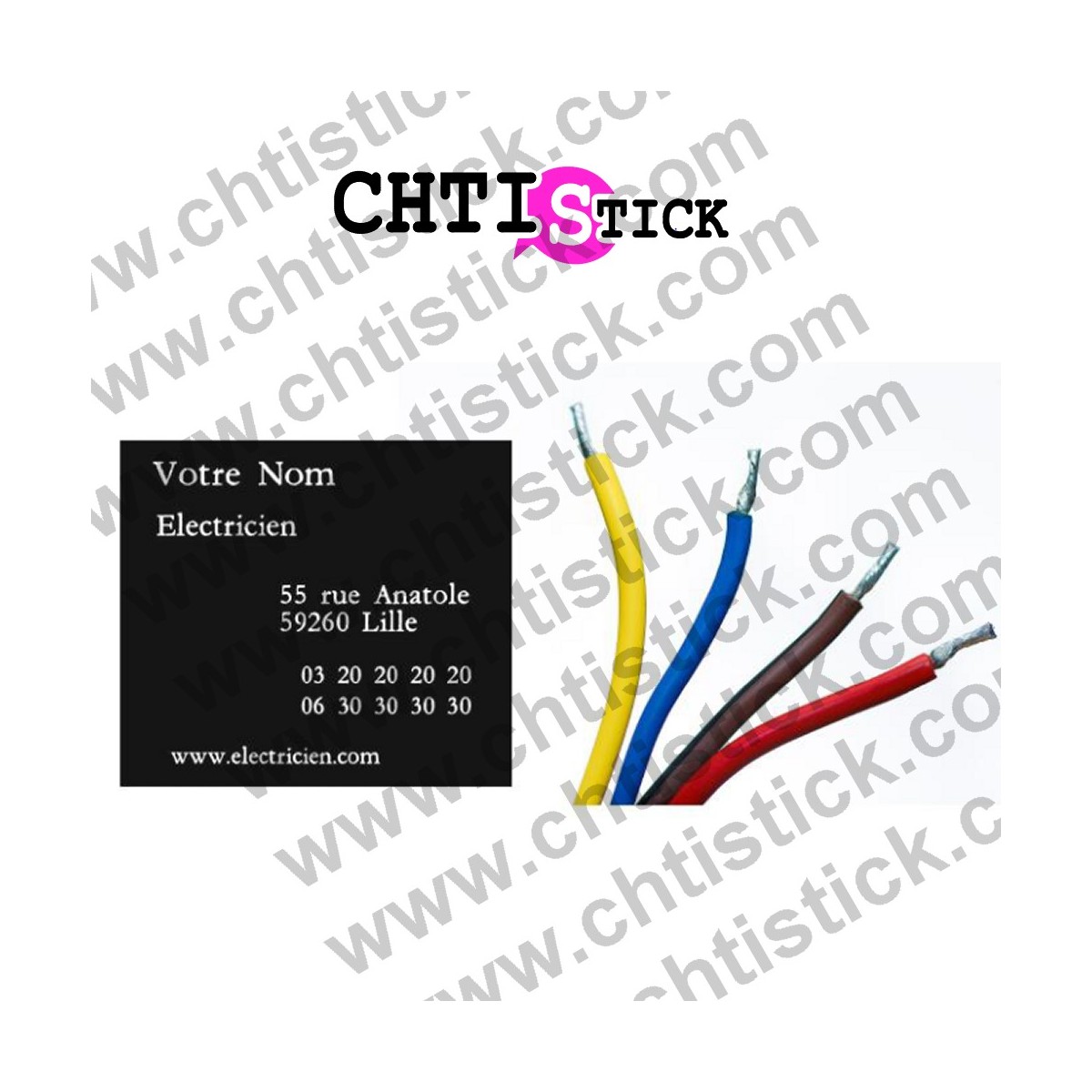 chtistick MARQUAGE VÉHICULE ÉLECTRICIEN