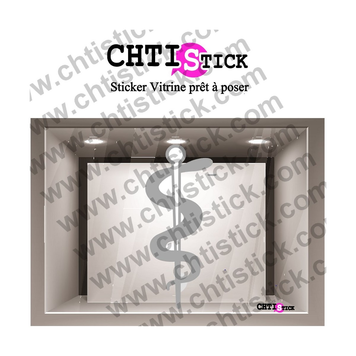 STICKER CADUCÉE INFIRMIÈRE DÉPOLI 02