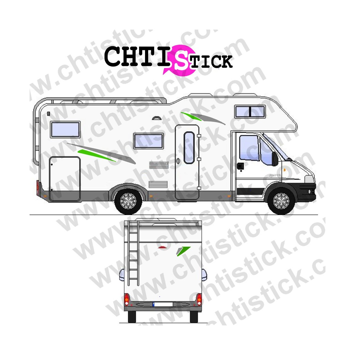 STICKER DECORATION CAMPING CAR