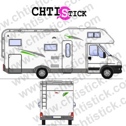 STICKER DECORATION CAMPING CAR