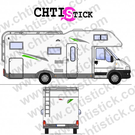 Autocollant camping car CHTISTICK