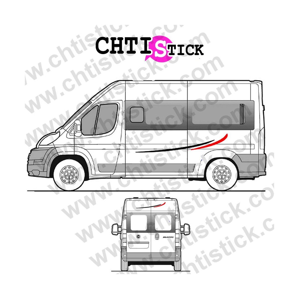chtistick STICKER DECORATION CAMPING CAR