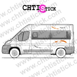 chtistick STICKER DECORATION FOURGON CAMPING CAR 06
