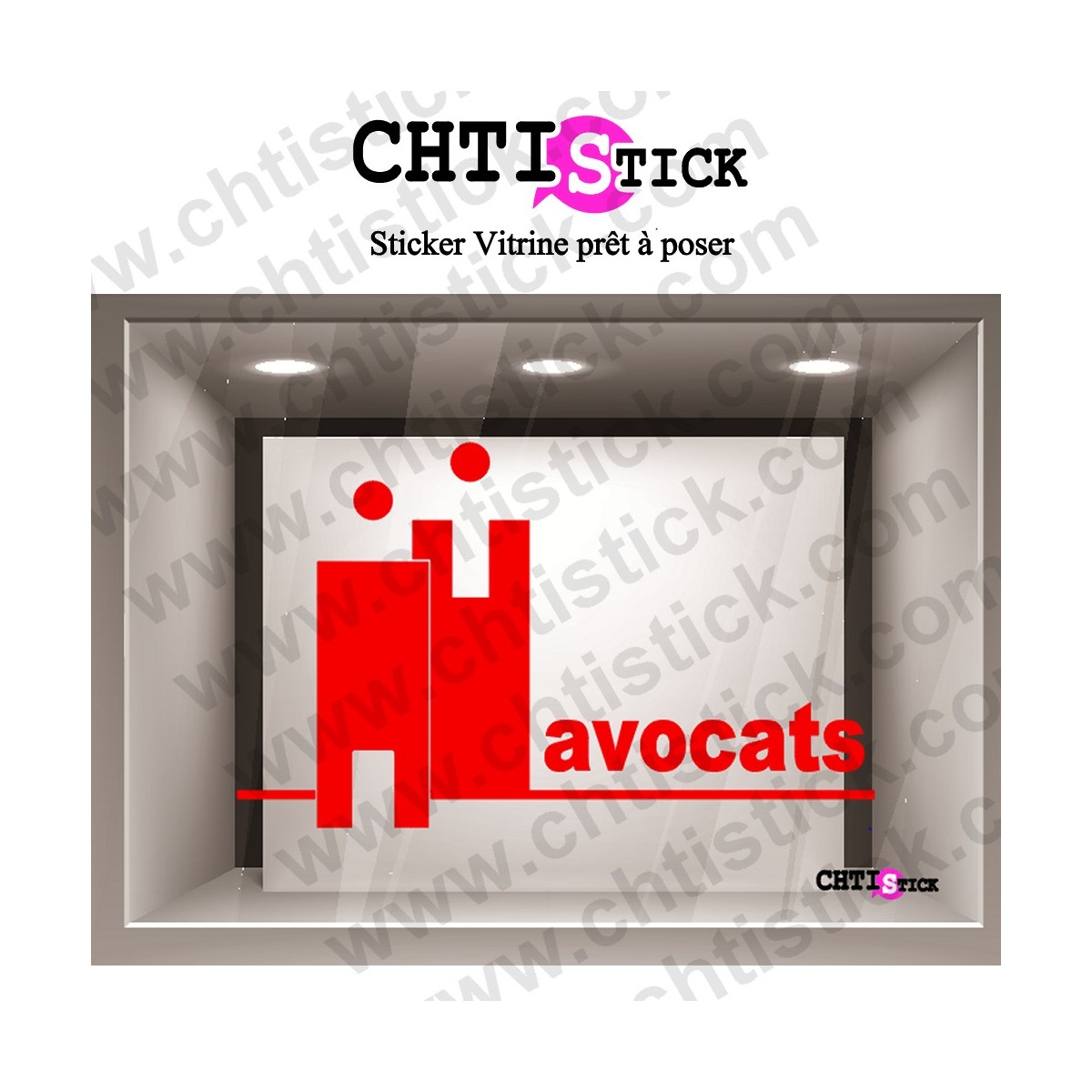 Autocollant avocat