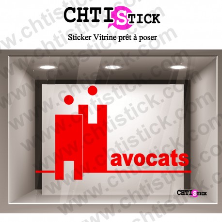 STICKER LOGO AVOCAT MONO