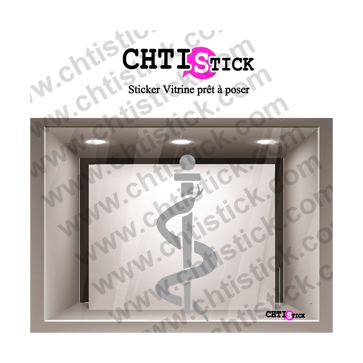 STICKER CADUCÉE INFIRMIÈRE DÉPOLI 03