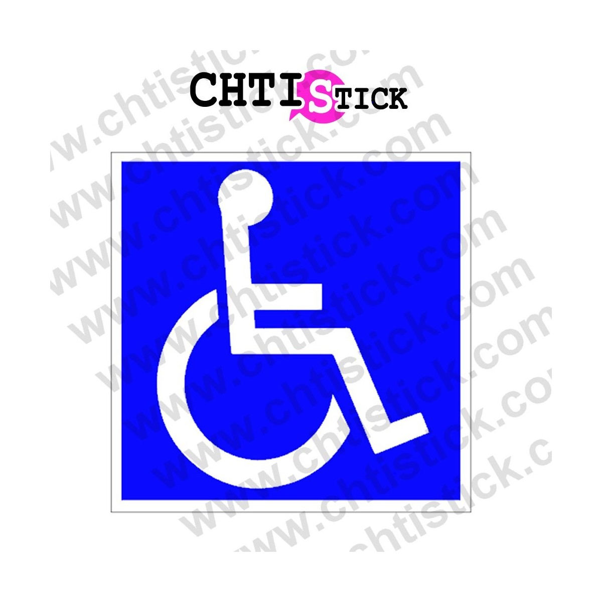 STICKER TRANSPORT PERSONNE MOBILITE REDUITE