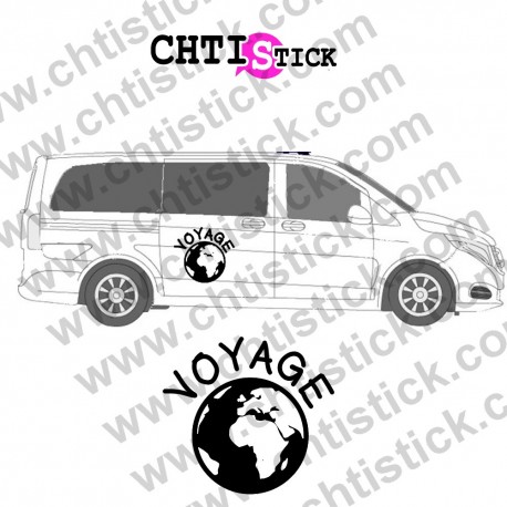 STICKER CAMPING CAR VOYAGE