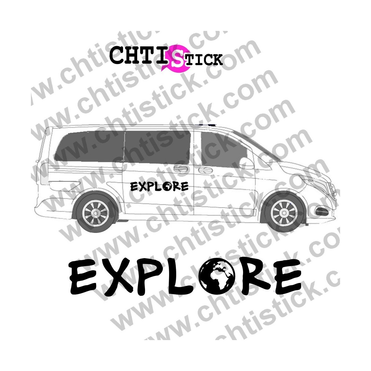 STICKER CAMPING CAR EXPLORE