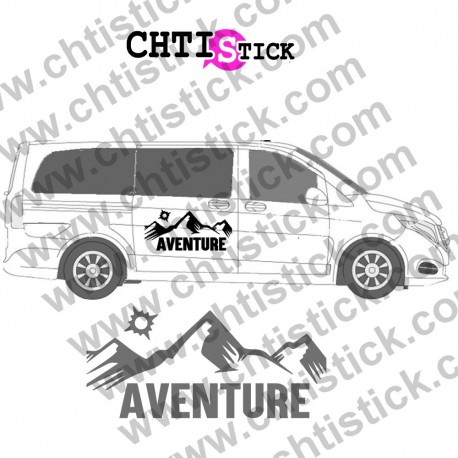 STICKER CAMPING CAR AVENTURE