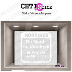 STICKERS HORAIRE 18