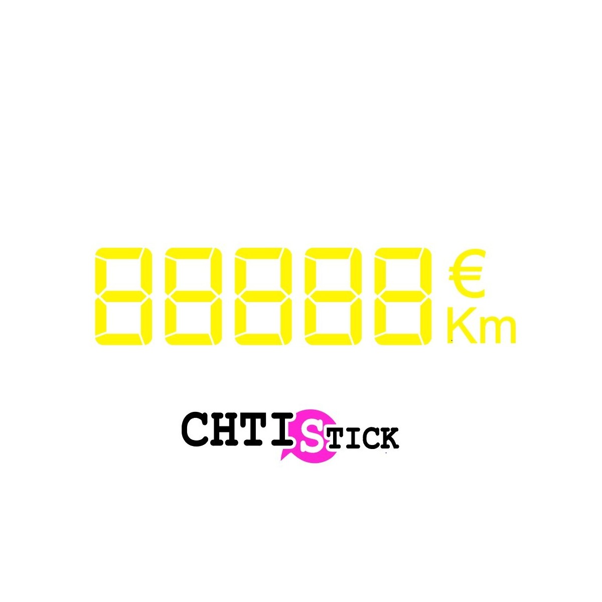 Chiffres digitaux adhésifs