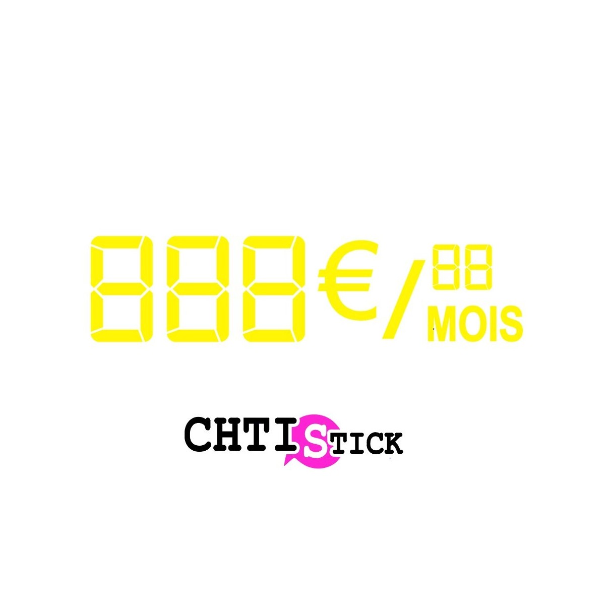 chiffres autocollants de pare-brise 