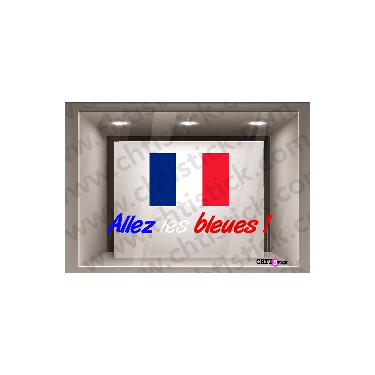 STICKER FOOT ALLEZ LES BLEUES