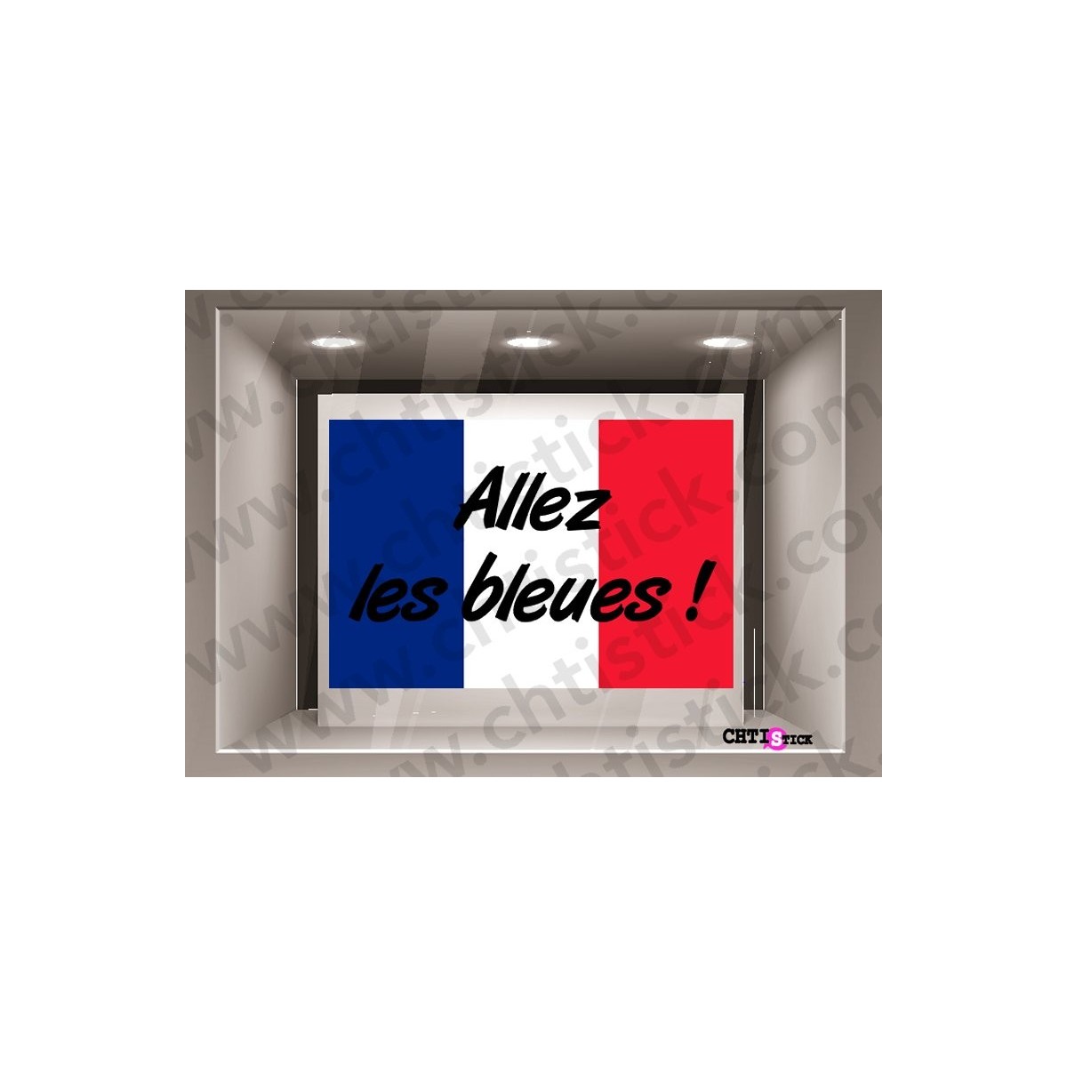 STICKER FOOT ALLEZ LES BLEUES 3