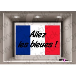 STICKER FOOT ALLEZ LES BLEUES 3