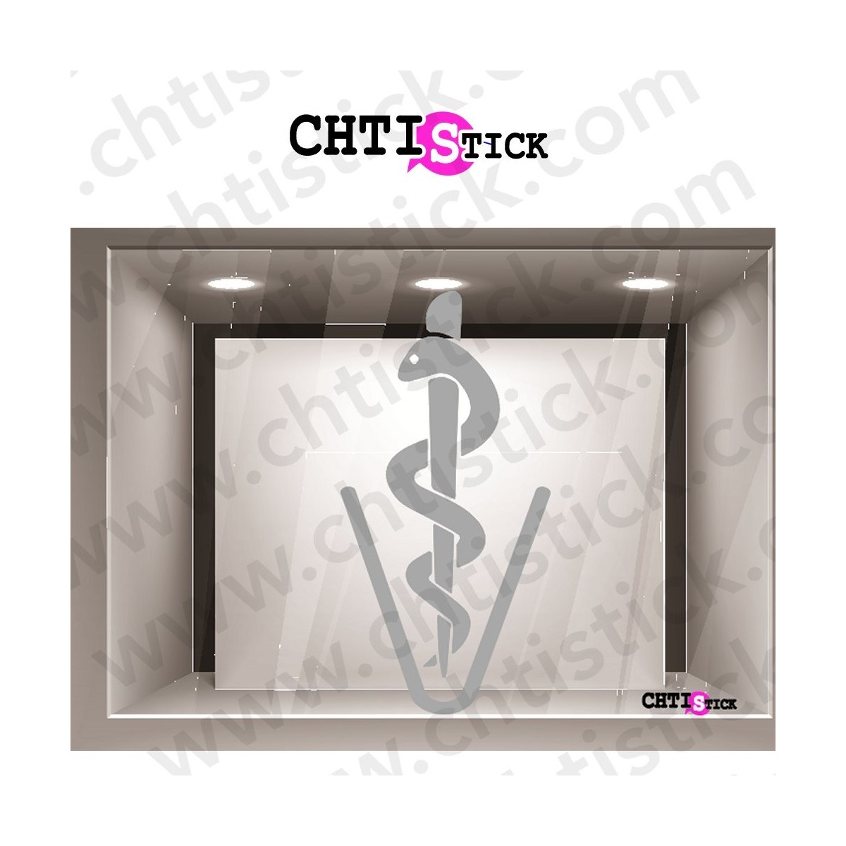 AUTOCOLLANT DEPOLI VETERINAIRE CADUCEE 