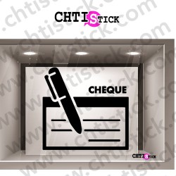 STICKER CHÈQUE ACCPETE