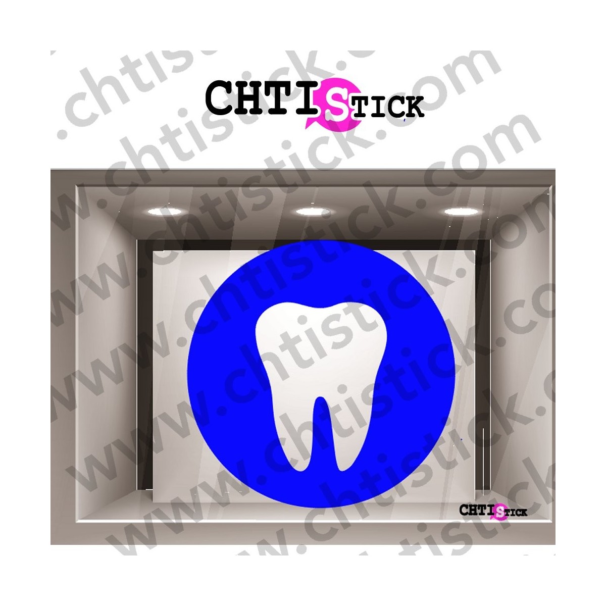 STICKERS CABINET DENTAIRE LOGO