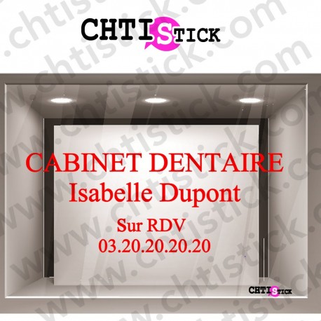 LETTRAGE CABINET DENTAIRE 01