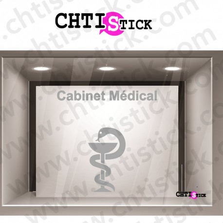 STICKERS CADUCEE DEPOLI TEXTE