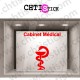 STICKER CADUCEE MEDICAL 