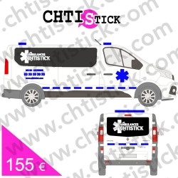 MARQUAGE AMBULANCE BANDES