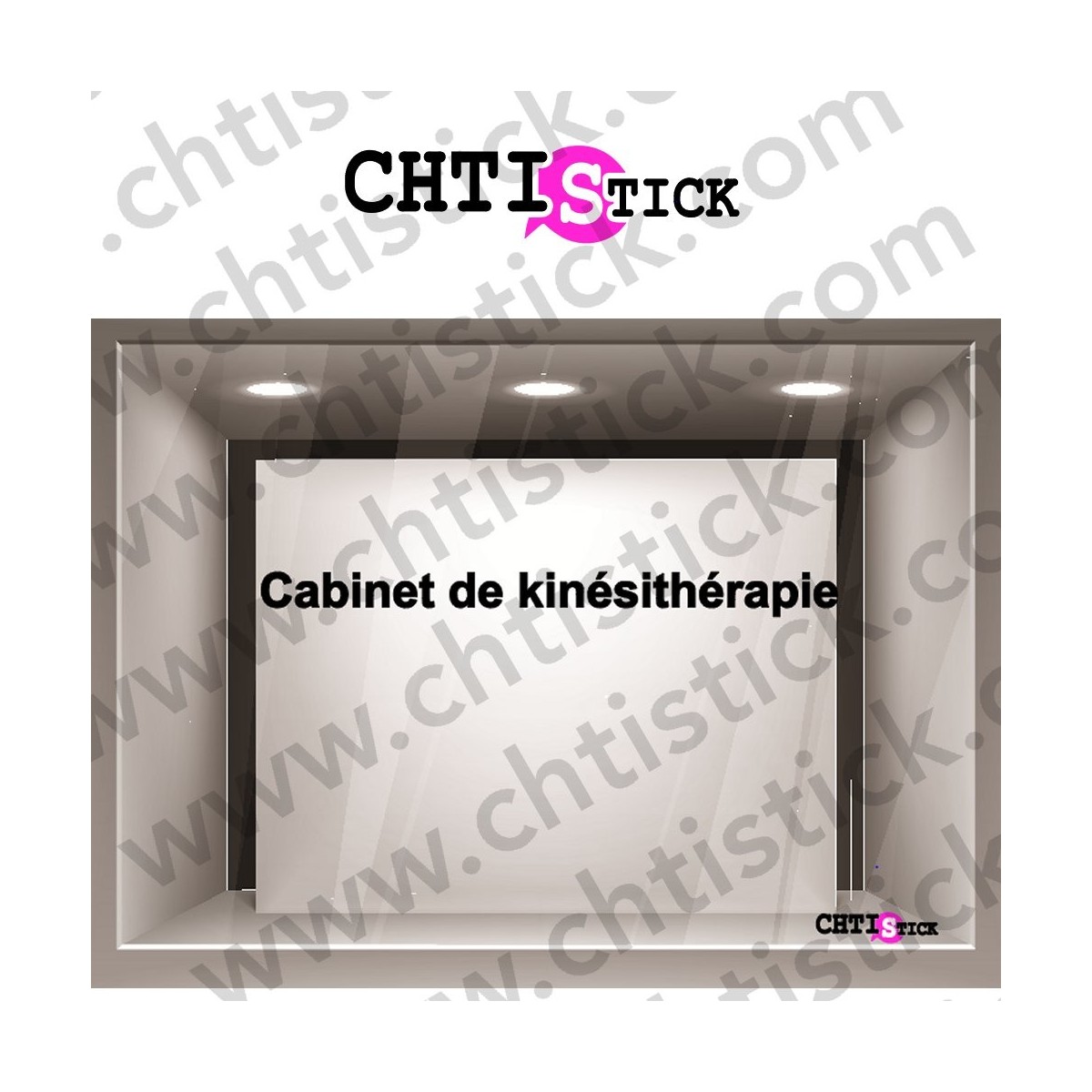 LETTRAGE VITRINE KINÉSITHÉRAPIE