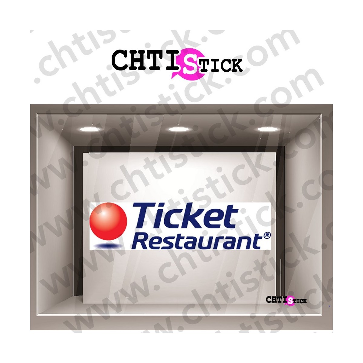 STICKER TICKET RESTAURANT