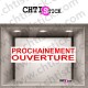 AUTOCOLLANT OUVERTURE MAGASIN