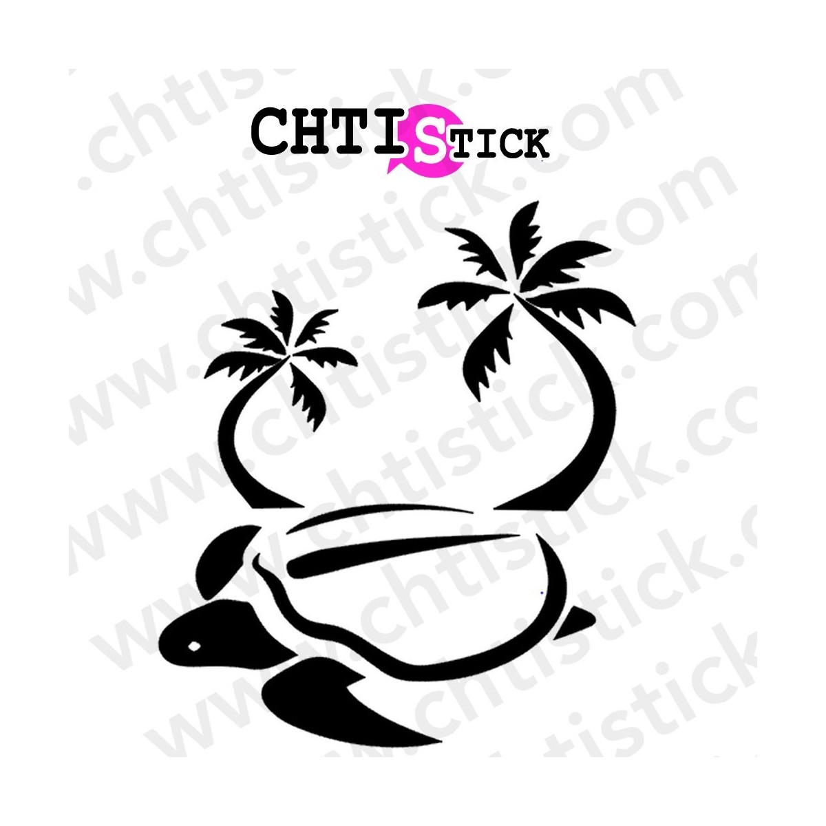 STICKERS CAMPING TORTUE