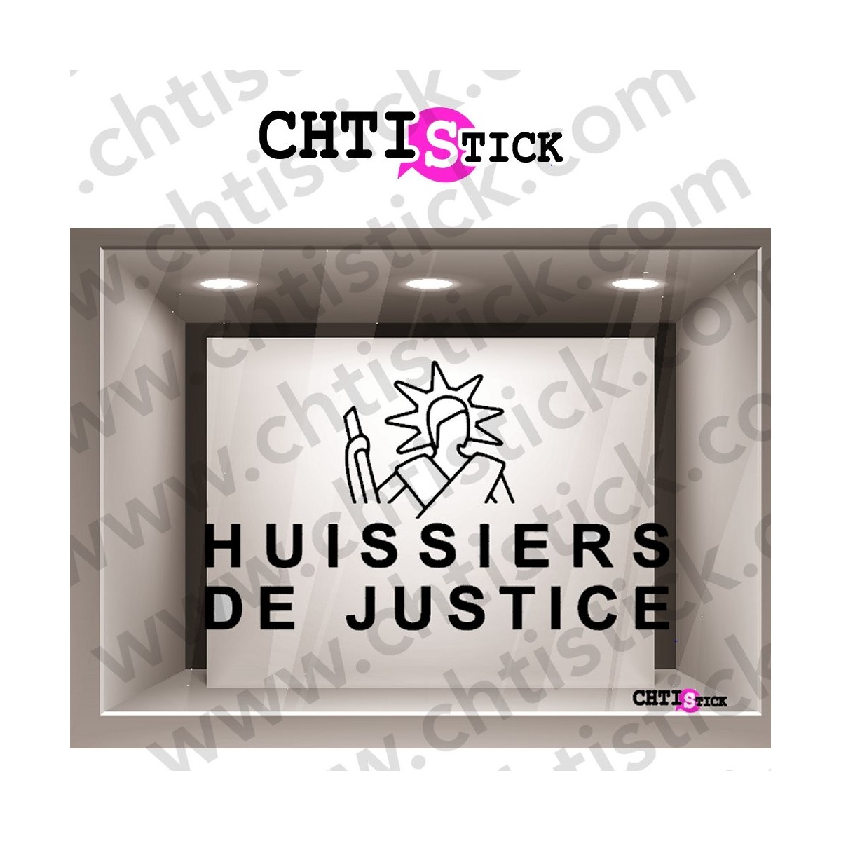 STICKER LOGO HUISSIER JUSTICE 2