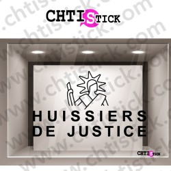 STICKER LOGO HUISSIER JUSTICE 2