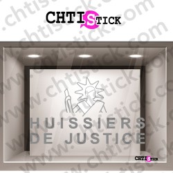 STICKER HUISSIER JUSTICE DEPOLI