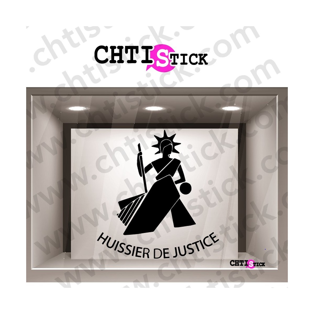STICKER LOGO HUISSIER JUSTICE 3