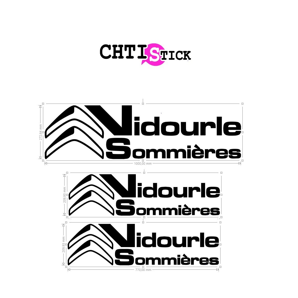 AUTOCOLLANT GARAGE PERSONNALISE