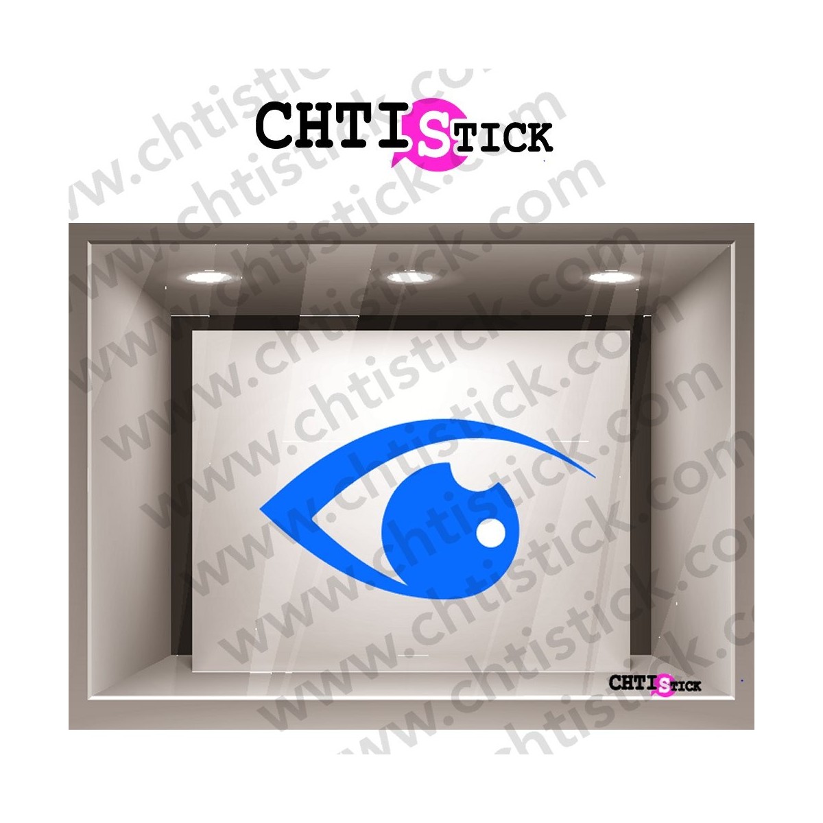 STICKERS OEIL OPHTALMOLOGISTE 