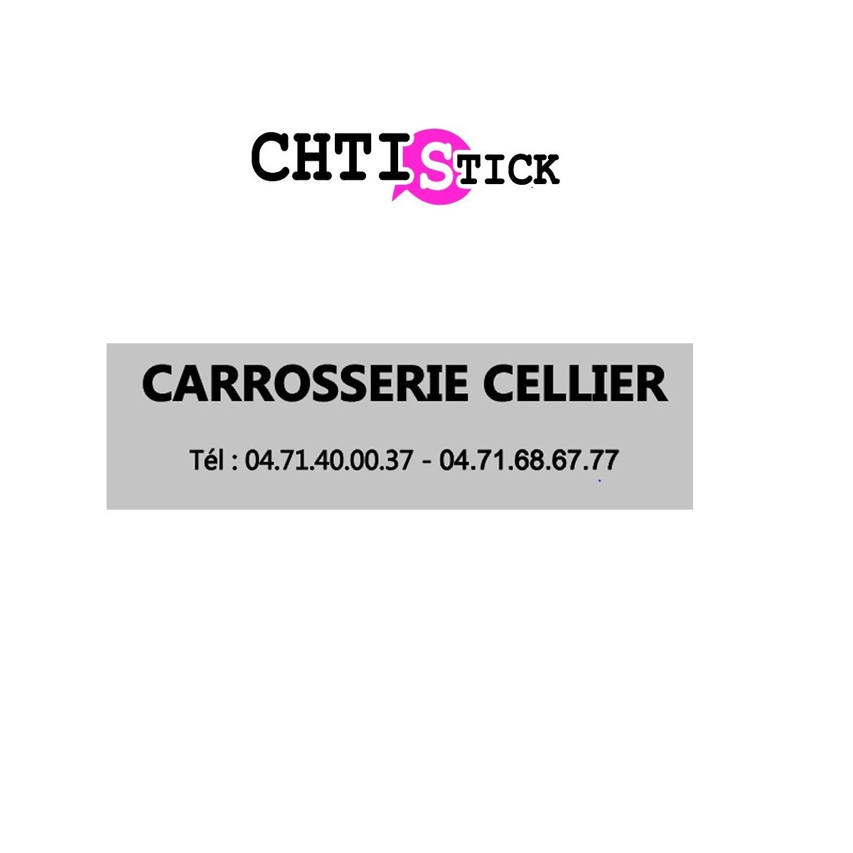 chtistick CLIENT GARAGE CELLIER- LETTRAGE NOIR