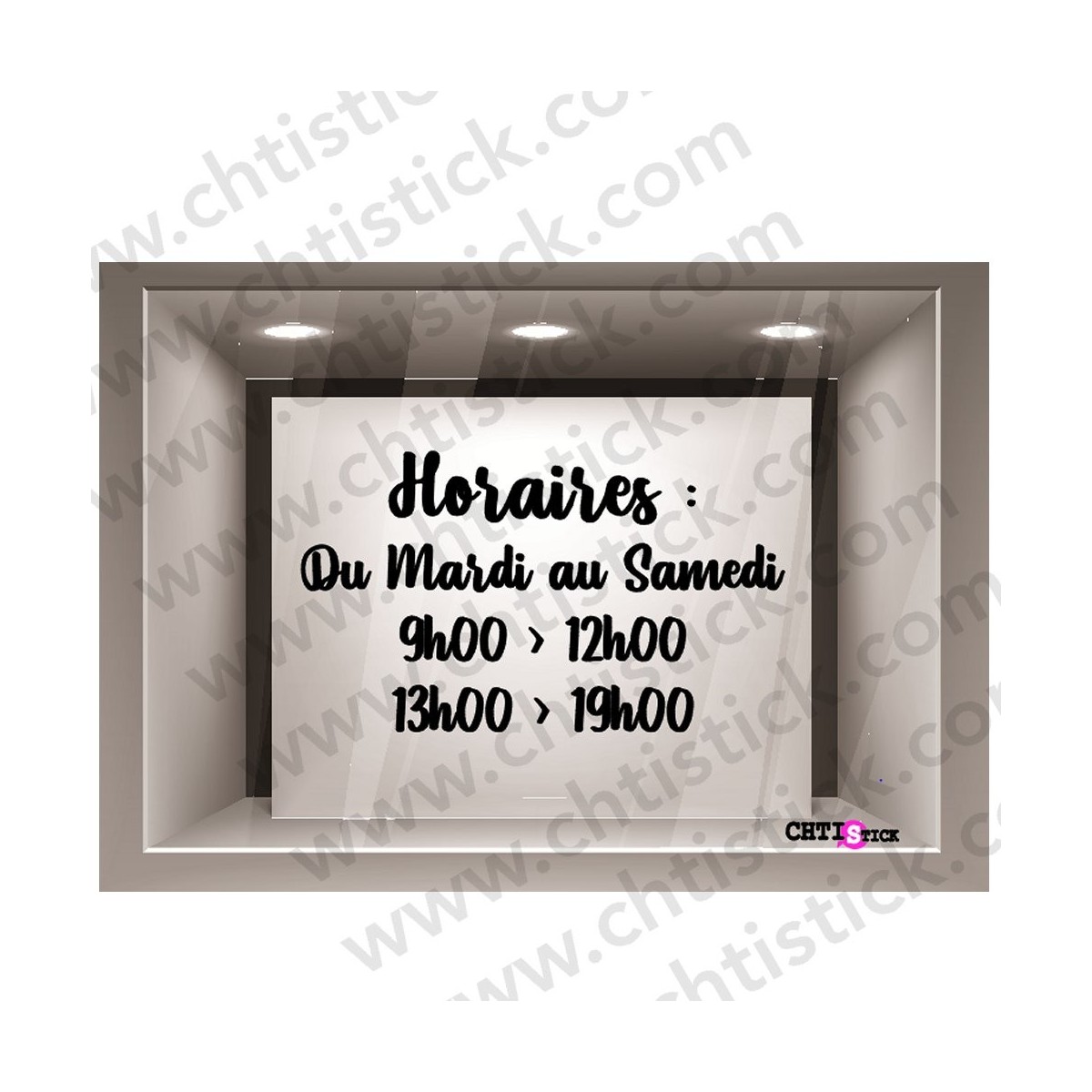 Stickers horaires d'ouverture