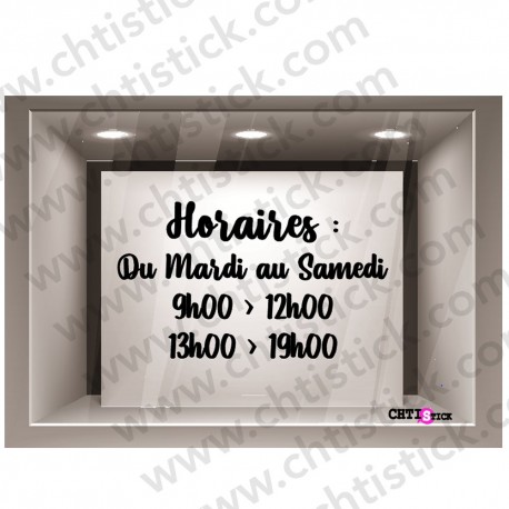 STICKERS HORAIRE 19