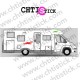 STICKER DECORATION FOURGON CAMPING CAR
