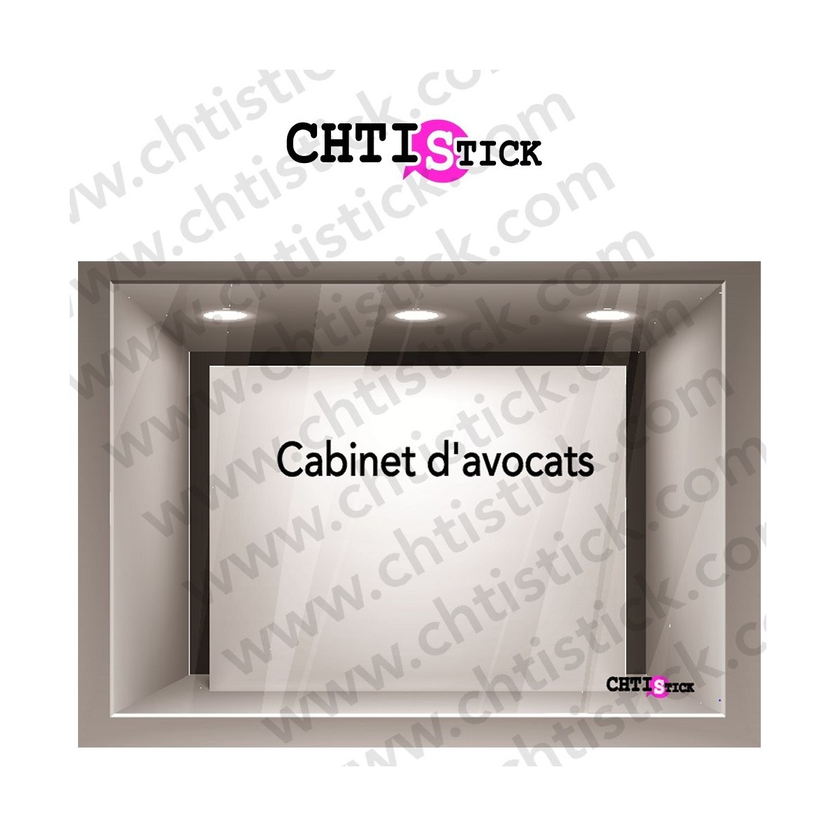 LETTRAGE ADHESIF CABINET AVOCATS 