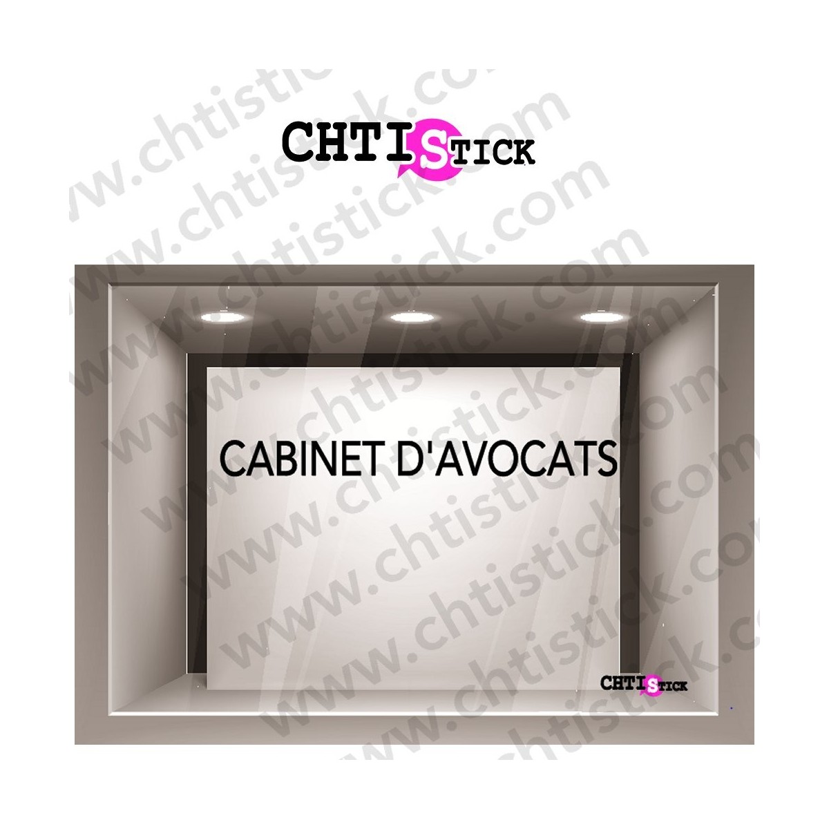 LETTRAGE ADHESIF CABINET AVOCATS 2
