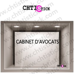 LETTRAGE ADHESIF CABINET AVOCATS 2