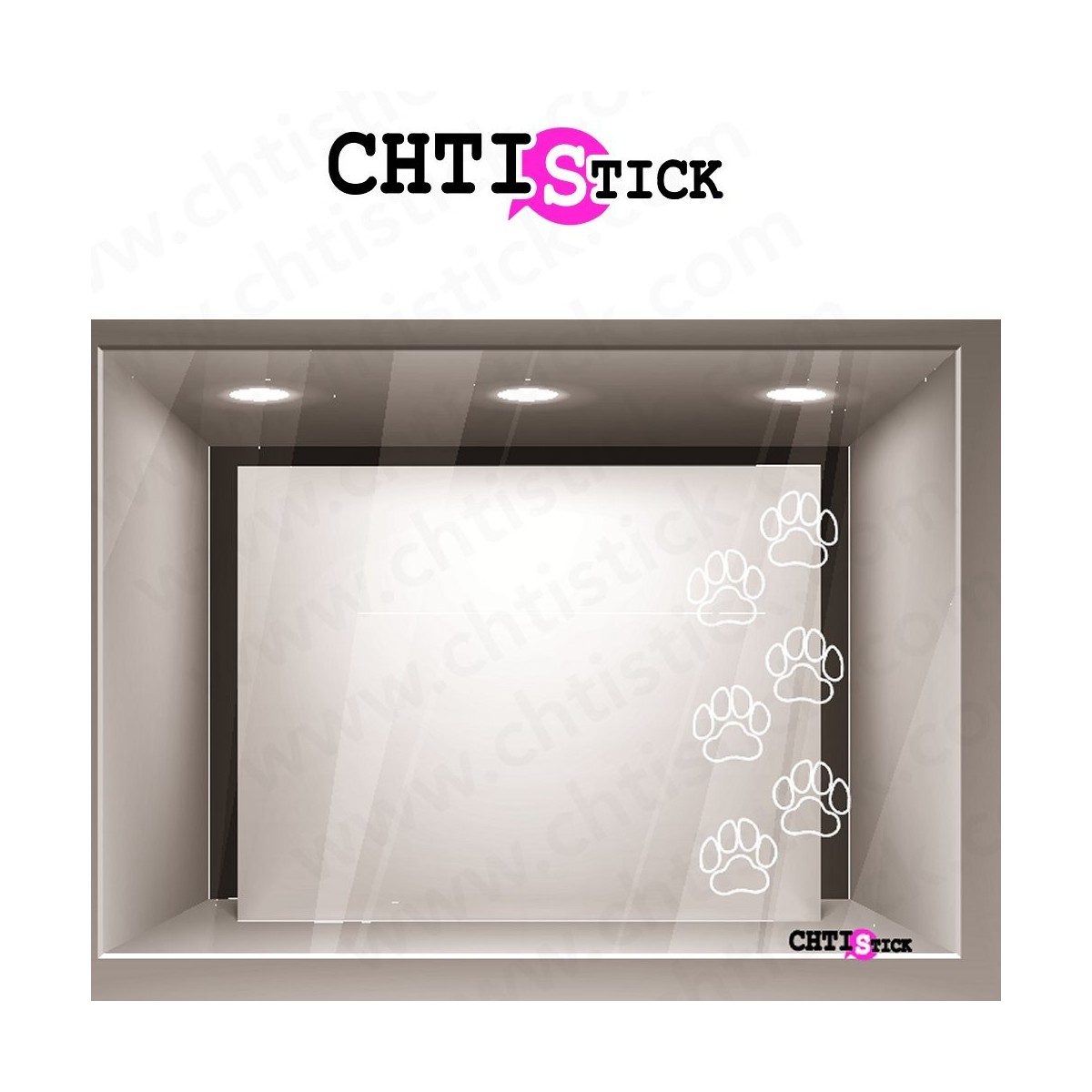 LOT 6 STICKERS PATTES CREUSEES