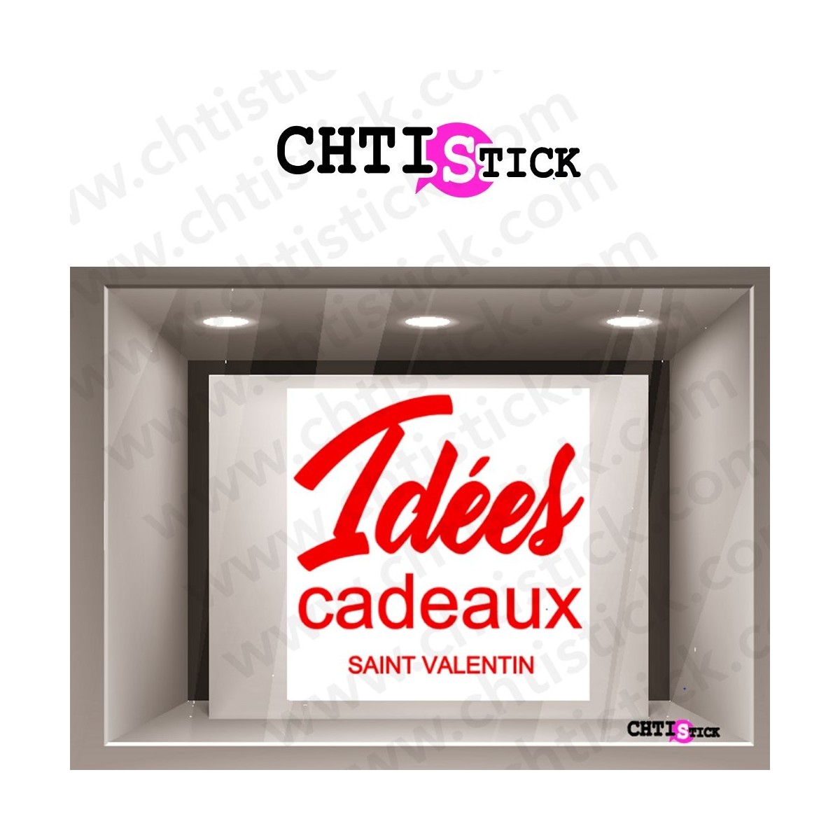 chtistick DÉCORATION ÉLECTROSTATIQUE ST VALENTIN