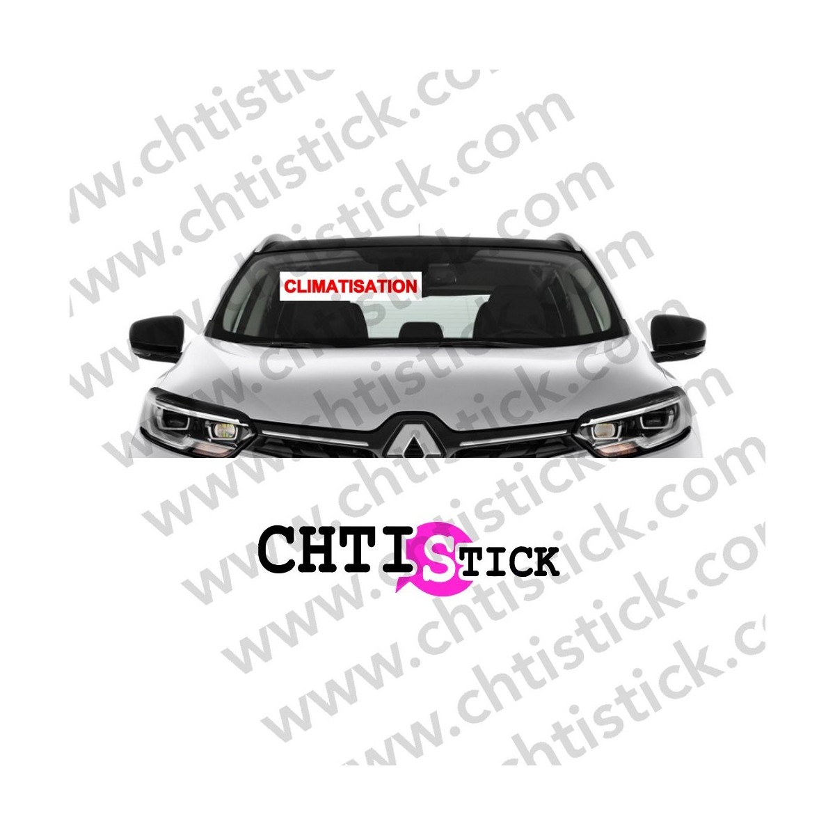 AUTOCOLLANT PARE BRISE CLIMATISATION X 10