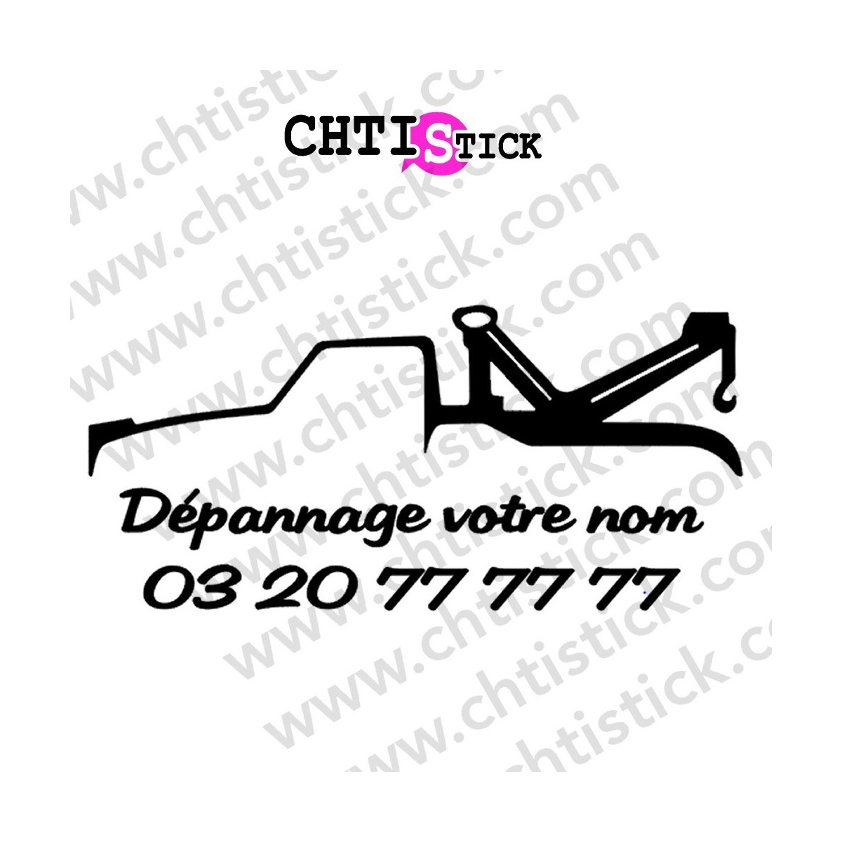 chtistick MARQUAGE PUBLICITAIRE DEPANNEUSE