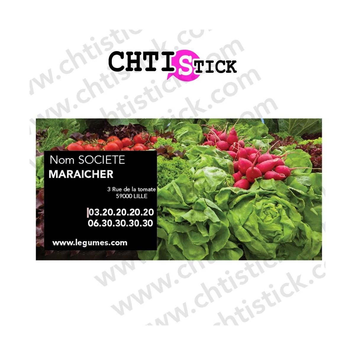 chtistick AUTOCOLLANT VEHICULE MARAICHER