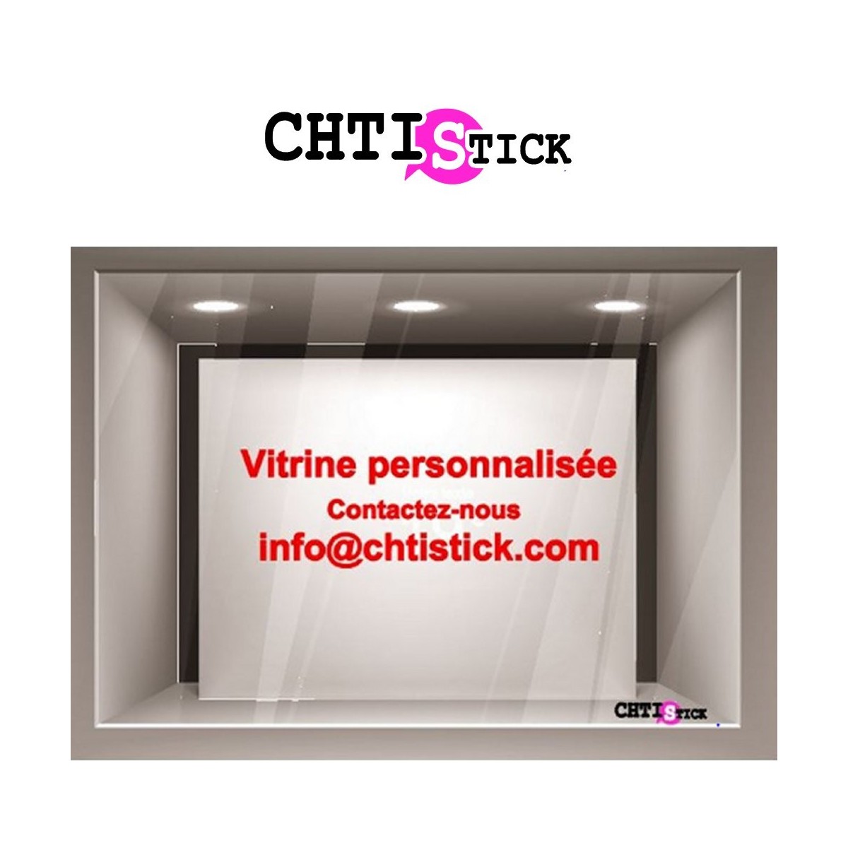 chtistick VITRINE SUR MESURE